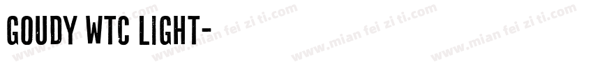 Goudy WTC Light字体转换